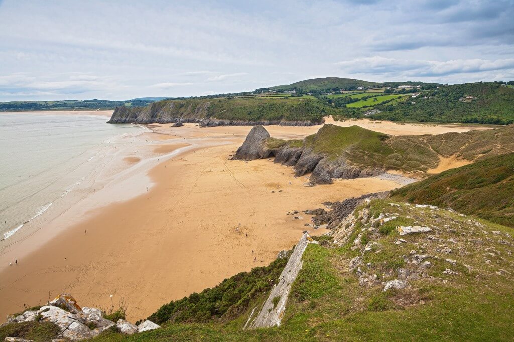 View of Three Cliffs Bay from Southgate